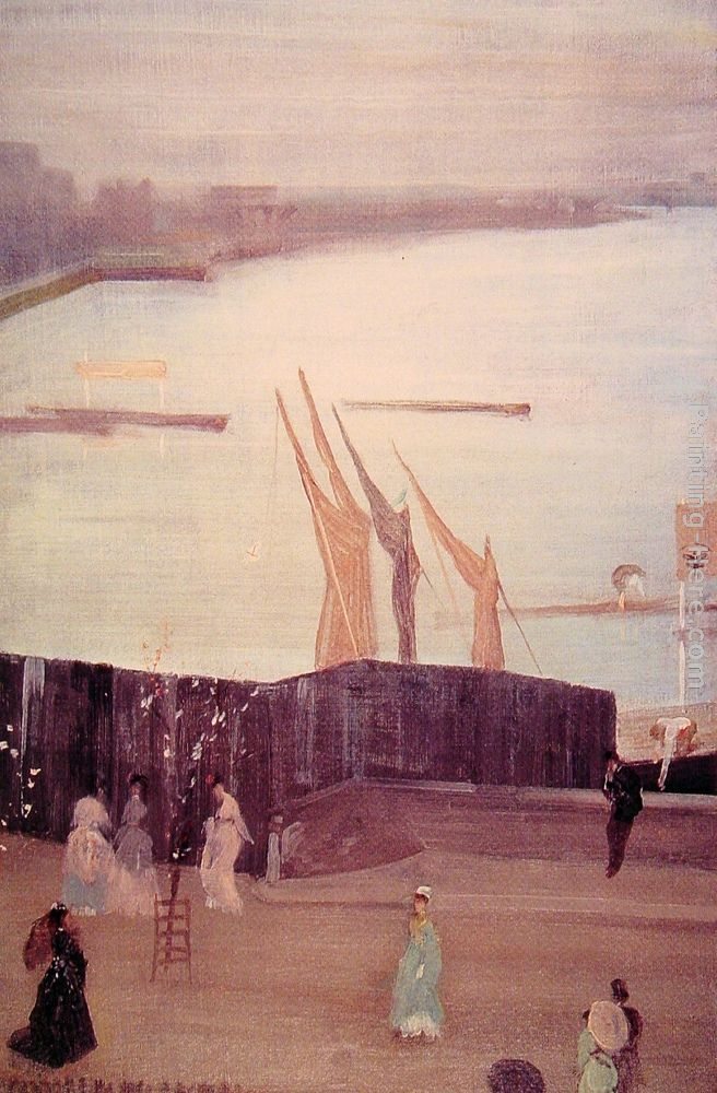 James Abbott McNeill Whistler Variations in Pink And Grey Chelsea